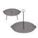 Disc pentru gratar, fonta, 2 functii, cu picioare si agatator, 44x23.5 cm, Perfect Home - imagine 3