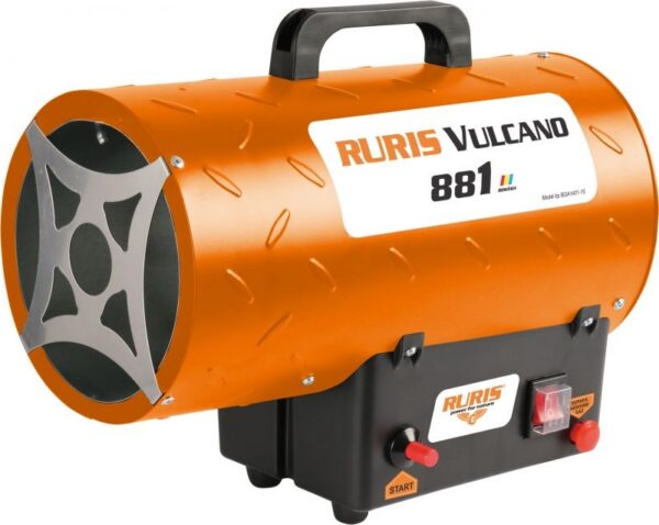 Aeroterma gaz propan (GPL) VULCANO 881, 10 kW, Debit de aer 580 mc/h, portocaliu - imagine 2