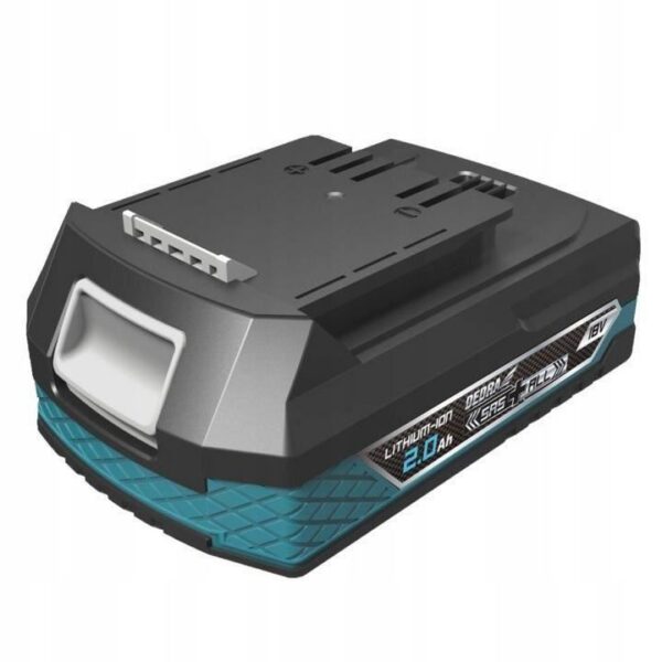 Masina de slefuit cu banda abraziva, cu acumulator 2 Ah, incarcator 18V Li-ion, 76x457 mm, SAS+ALL, Dedra - imagine 2