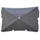 Umbrela balcon/terasa, Jumi, cu manivela, antracit, 220x130x240 cm - imagine 2