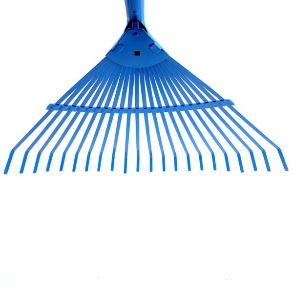 Grebla pentru frunze, gradina, coada otel, 22 dinti, 46x41 cm, 120 cm - imagine 2