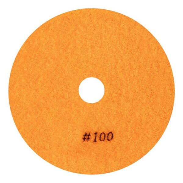 Discheta diamantata, lustruit/slefuit, umed/uscat, flexibila, K100, 125 mm, Graphite - imagine 3
