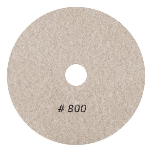Discheta diamantata, lustruit/slefuit, umed/uscat, flexibila, K800, 125 mm, Graphite - imagine 3