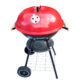 Gratar gradina, grill rotund, cu roti, capac, 40x72 cm, Globus - imagine 5