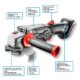 Polizor unghiular, flex, 18V Li-ion (acumulator neinclus), 115 mm, Graphite Energy - imagine 4