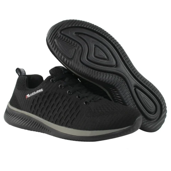 Pantofi casual, textil, talpa spuma Eva, negru si gri, marime 37, ART.MAS - imagine 5