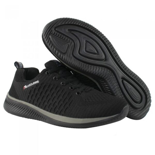 Pantofi casual, textil, talpa spuma Eva, negru si gri, marime 37, ART.MAS - imagine 3