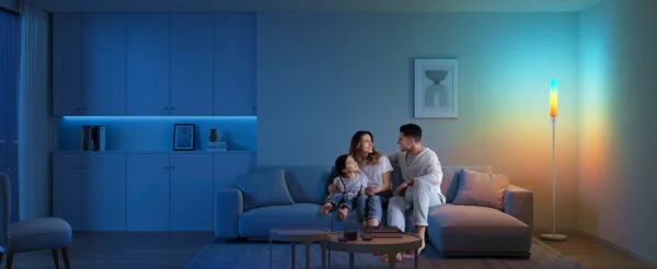 Lampadar LED Govee H6078 RGBICWW Cylinder, Wi-Fi + Bluetooth, 1500lumeni,  Control Aplicatie, Sincronizare muzica - imagine 10