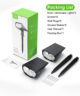 Set 2 bucati Lampa solara LITOM LTCD190, 12 leduri, IP67 lumina Alba Rece, senzor de lumina - imagine 6