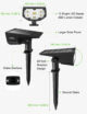 Set 2 bucati Lampa solara LITOM LTCD190, 12 leduri, IP67 lumina Alba Rece, senzor de lumina - imagine 3