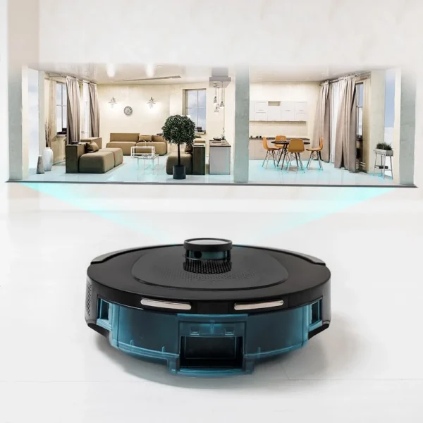 Robot de aspirare Conga 8490 Ultimate Ultra, 4 in 1, 7000 Pa, Laser, Autonomie 170 minute, 2 perii centrale, Functie mop, baza autocuratare - imagine 8