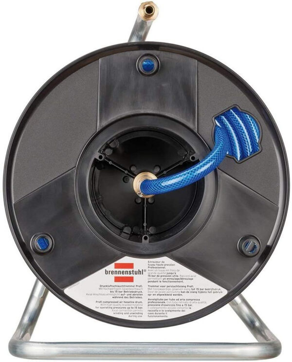 Furtun Aer comprimat compresor Brennenstuhl cu tambur, anti rasucire, 20m, O 6 12mm, 15 bari - imagine 2