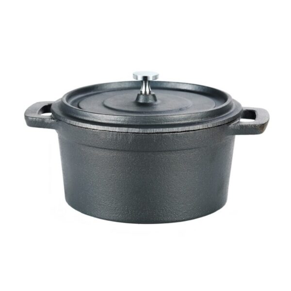 Oala de fonta cu capac, 0.6 L, Perfect Home - imagine 1