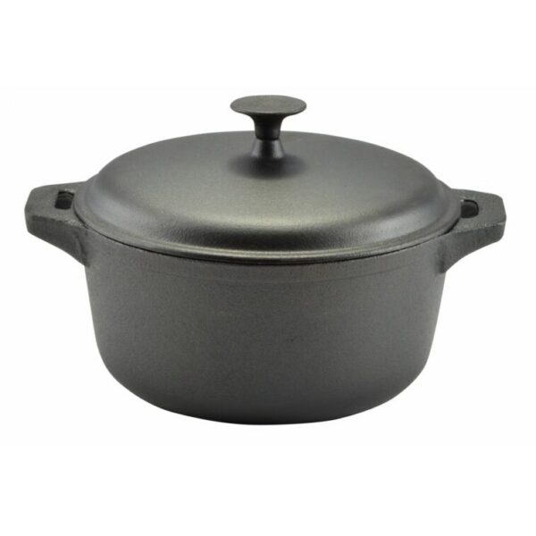 Oala de fonta cu capac, 8 L, Perfect Home - imagine 1