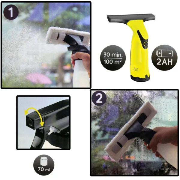 Aspirator, curatator de geamuri, cu acumulator - imagine 9