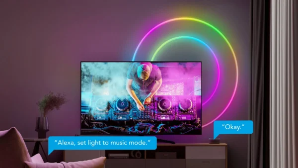 Banda LED Neon Govee H61D5 RGBIC, Inteligenta, 5m, Sincronizare Muzica, Matter, Wifi, Alexa, Google Asistant - imagine 11
