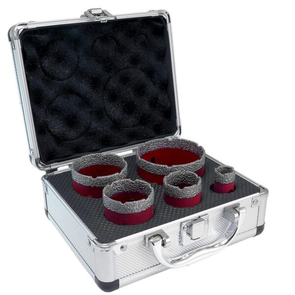 Carote diamantate profesionale, M14, set 5 buc, 20-68 mm, Strend Pro - imagine 3