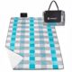 Patura picnic, model carouri, albastru, 200x240 cm, Springos - imagine 7