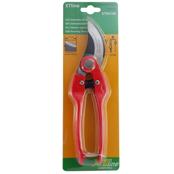 Foarfeca gradina, tip bypass, profesionala, 22 cm, XTline - imagine 4