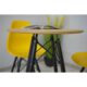 Masa stil scandinav, Artool, rotund, MDF si lemn, natur, 60x73 cm - imagine 7