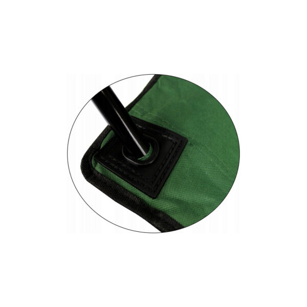Scaun pliabil gradina, camping, pescuit, verde, max 120 kg, 50x50x80 cm - imagine 3