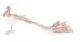 Decoratiune Craciun, paun, auriu si alb, 50x20x23 cm - imagine 5