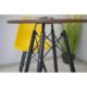 Masa stil scandinav, Artool, rotund, MDF si lemn, maro rustic, 60x73 cm - imagine 8