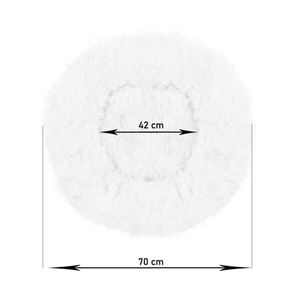 Culcus moale, pentru caine/pisica, gri, 70 cm - imagine 16