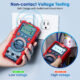 Multimetru digital AstroAI M4KOR, TRMS 4000, Ohmmetru, Voltmetru 1,5V   9V   12V, Masurare fara contact, Lanterna - imagine 6