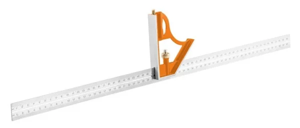 Liniar multifunctional de masurat unghiuri, otel, 60 cm, NEO - imagine 2