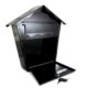 Cutie postala, neagra, 37x10x37 cm, Romantic - imagine 2