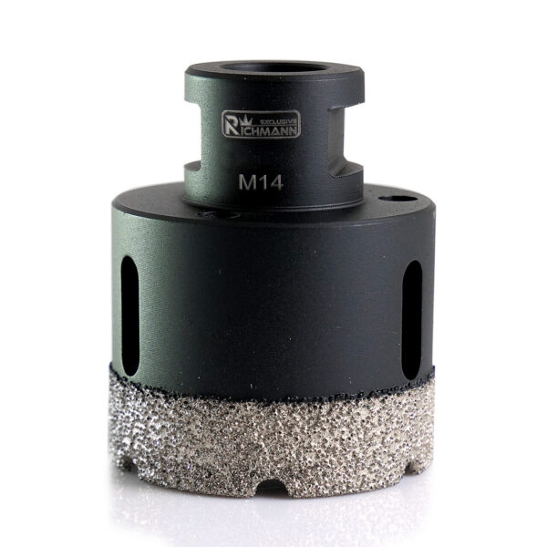 Carote diamantate, vacuum brazed, M14, set 8 buc, 6-68 mm, Richmann Exclusive - imagine 8