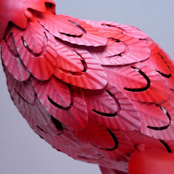Decoratiune gradina, metalica, flamingo, 14x24x65 cm - imagine 2