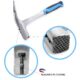 Ciocan dulgher monolit profesional cu suport magnetic pentru cui - RICHMANN - imagine 2