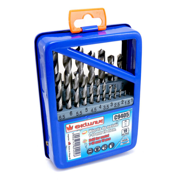 Burghie pentru metal, HSS, set 19 buc, 1-10 mm, Richmann - imagine 3