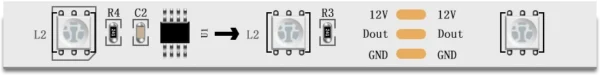 Banda LED Govee H6144 RGBIC, Sincronizare Muzica, Wifi si Bluetooth 10m, Alexa, Google Asistant - imagine 15