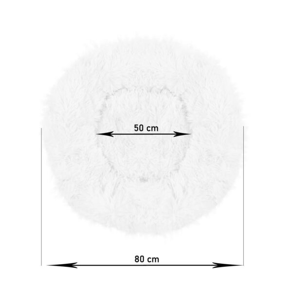 Culcus moale, pentru caine/pisica, rosu, 80 cm - imagine 12