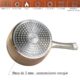 Oala cu capac sticla YENA, maner INOX, 1.2 L, 16 cm, antiaderenta, Copper Line, MAGIC HOME - imagine 3
