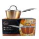 Oala cu capac sticla YENA, maner INOX, 1.2 L, 16 cm, antiaderenta, Copper Line, MAGIC HOME - imagine 4