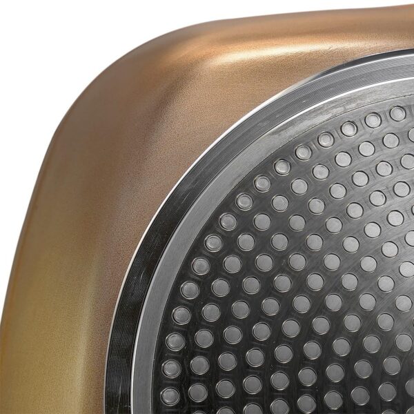 Tigaie grill, 28x28 cm, antiaderenta, Copper Line, MAGIC HOME - imagine 2