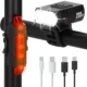 Set stop si far pentru bicicleta, Springos, LED, 6/4 moduri iluminare, aluminiu si plastic, incarcare USB, 6.5x3.5x2.5 cm - imagine 10