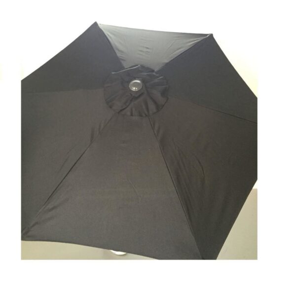 Umbrela plaja, cu manivela, gri antracit, 230 cm, Zoe - imagine 2