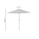 Umbrela plaja, cu manivela, gri antracit, 230 cm, Zoe - imagine 6