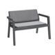 Set mobilier gradina/terasa, grafit, 1 masa, 1 banca, 2 scaune, Emily - imagine 4