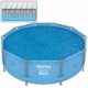 Prelata solara acoperire piscina 305 cm, rotunda, albastra, 290 cm, Bestway FlowClear  - imagine 12