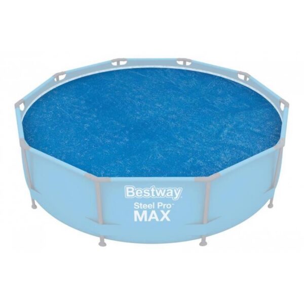 Prelata solara acoperire piscina 305 cm, rotunda, albastra, 290 cm, Bestway FlowClear  - imagine 10