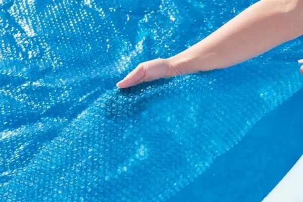 Prelata solara acoperire piscina 244 cm, rotunda, albastra, 210 cm, Bestway FlowClear - imagine 10