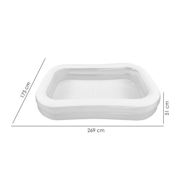 Piscina gonflabila, dreptunghiulara, 269x175x51 cm, Bestway Family - imagine 4
