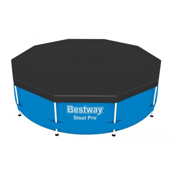 Prelata acoperire piscina, PVC, neagra, 305 cm, Bestway - imagine 3
