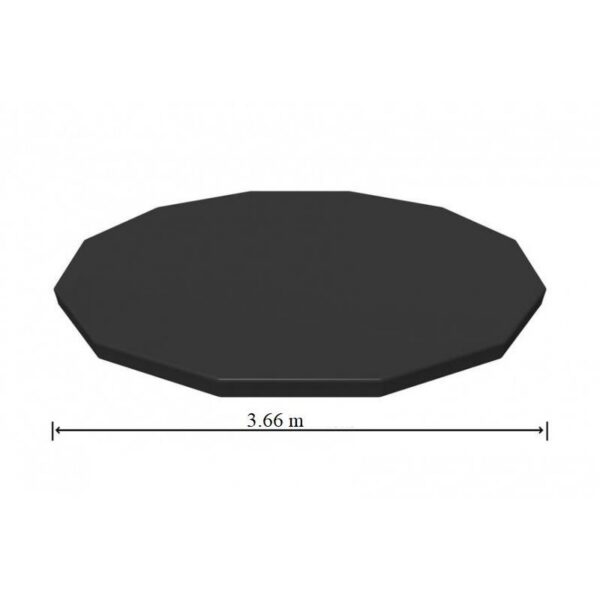Prelata acoperire piscina, PVC, neagra, 366 cm, Bestway - imagine 8